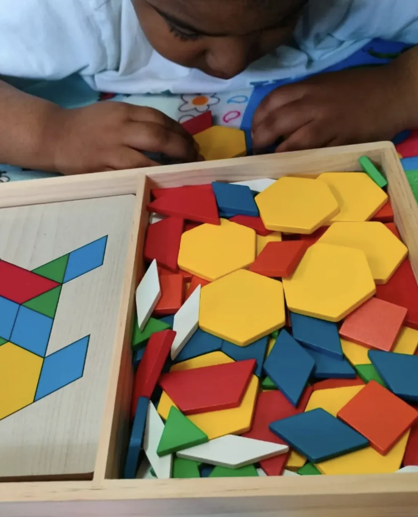 Child enjoying a sensory-friendly art activity