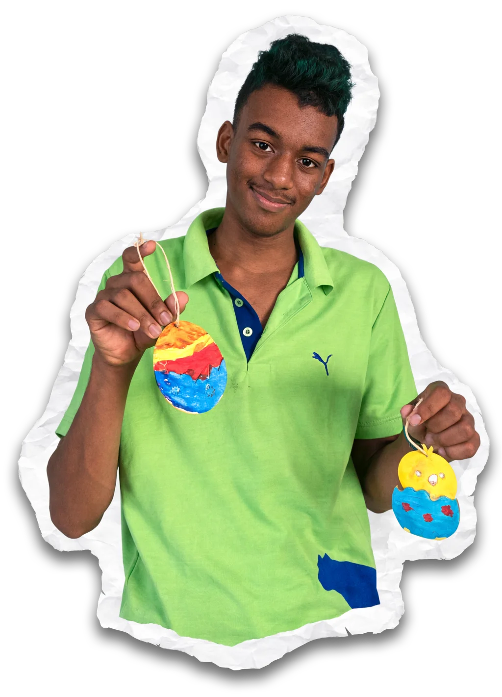 Child exploring a creative sensory-friendly activity